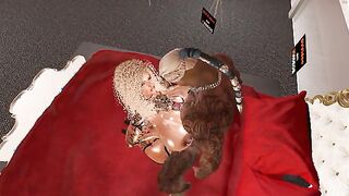 Hunter stops by the Digital Visage Studio for an animated porn shoot with Kayla