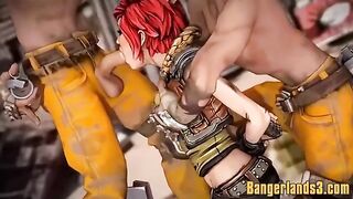 Moxxi from borderlands sucking dick and riding dick