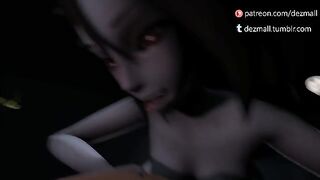 The Vampire Time - Petite 3D vampire gets her face cummed on