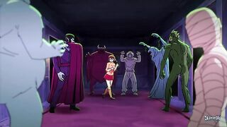 Mystery Bang - Velma and Daphne get gangbanged by cartoon monsters
