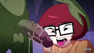 Mystery Bang - Velma and Daphne get gangbanged by cartoon monsters