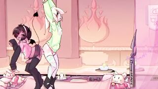 MAX THE ELF: ( ANIMACION ) _ FUTA CHICAS CALIENTES - CHICAS SE SIENTA EN MI PENE Y REBOTA TANTO QUE LA LECHE LE SALE el RUMP