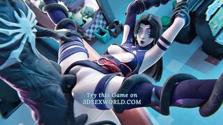 The Misunderstanding: Psylocke X Venom (3D Anime Porn)