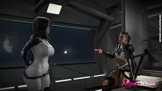 Officer On Lollipop - 3 DIMENSIONAL Hermaphroditism Three way Cartoon By Rikolo