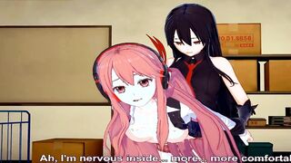 Akame and Chelsea futa manga porn romp