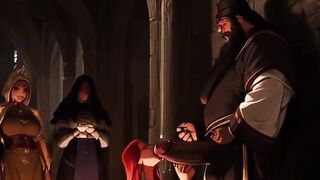 Large Donk Cougar Fuck-a-thon Boned Raunchy By Muslim Warriors In Renaissance Fest Clothes - Spicy Toons