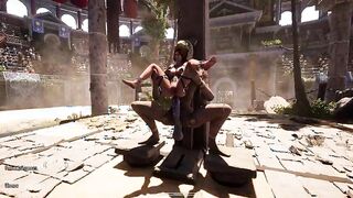 The ancient statue awakened and commenced rhythmically pummeling Lara Croft in her taut booty. SADISM & MASOCHISM clothing. 3 DIMENSIONAL Manga porn Cartoon