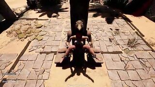 The ancient statue awakened and commenced rhythmically pummeling Lara Croft in her taut booty. SADISM & MASOCHISM clothing. 3 DIMENSIONAL Manga porn Cartoon