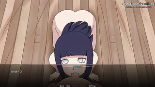 Naruto: Kunoichi Trainer - Super-fucking-hot 18yo Hinata Hyuga Nubile Fellatio And Dual Invasion Butt sex Fucky-fucky. Her Cock-squeezing Culo Gets Creampied - Naruto Anime Anime porn Porno Game