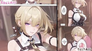 Zenless zone zero Anime porn Aldult Comic Ep.003 - Evelyn Suck Job Manga by Egg2Art