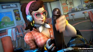 D.vas Hand job - Overwatch BIG BLACK COCK Anime porn -
