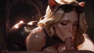 Atkins Heaven Catwoman COUGAR Large Donk Buttfuck Crammed Hallway THREE DIMENSIONAL Toon