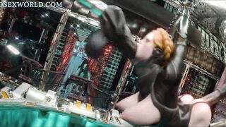 Big Ass Balerina Dominated and Destroyed with The Ultimate BDSM Fuckmachine (3D)