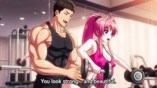 Gym trainer lure a cougar gigantic congenital bra-stuffers and backside