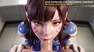 3 DIMENSIONAL Anime porn Compilation - Mai, Akali, Tifa and D.Va Uncensored AI Toon