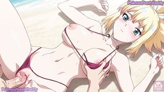 Dr Stone Swimsuit manga porn - giant hooters Kohaku Bathing suit Gargle Job Funbags Job anime porn by PandaDaddy