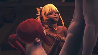 Pixie Tail Manga porn - Erza 3 way - Asian Chinese Manga Anime Film Game Pornography