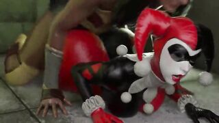 Wonder Dame vs Catwoman and Lara Croft - THREE DIMENSIONAL Hermaphroditism SFM Compilation
