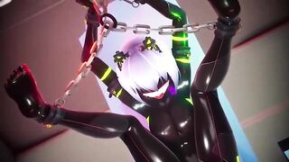Observe spandex gal trainning - Mmd, Touhou, Anime porn Machine Porno