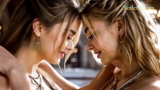 Lovely Beauty Lesbians Exploring Their Sexuality (AI Generated)