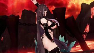 Elf VTuber Attire Switch Until Bare - MMD Forearms Up