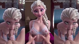 Elsa from Frozen Gets Plumbed Rigid – Animated THREE DIMENSIONAL Manga porn
