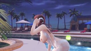 Dead or Alive Xtreme Venus Vaca Sayuri Witness Thru Bar Sundress Bday Bare Mod Fanservice Gratitude