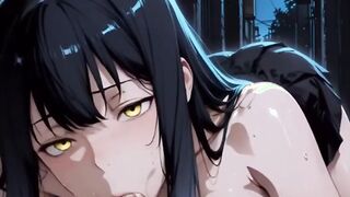 Pretty anime pounded so rock-hard in the jungle