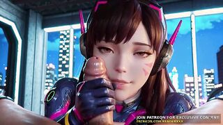 3 DIMENSIONAL Cartoon : Overwatch - Dva Needs Your Rod Uncensored Manga porn