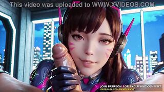 3 DIMENSIONAL Cartoon : Overwatch - Dva Needs Your Rod Uncensored Manga porn
