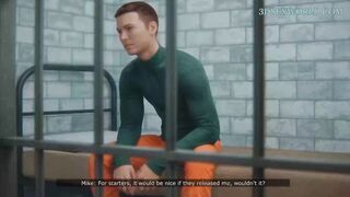 Cheating Wife does Anal while her Husband is in Jail (3D Gameplay)