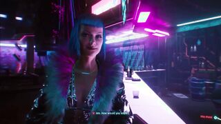 Cyberpunk Evelynn And V Scene