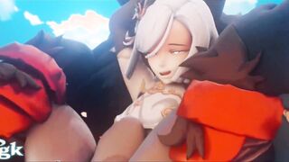 Shenne Genshin Impact 3D Compilation