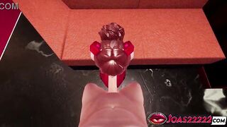 Anime Doll Asuka Rule34 Toon - On Top Hefty Globes Boob banging in Crimson Hooter-sling, No-Palms Grubby Suck off with Groans, Inhale Throat Pummel Completing with Hefty Facial cumshot 3 DIMENSIONAL Anime porn