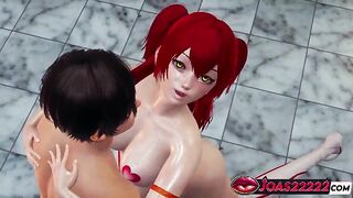 Secret Lab Ginger-haired Secretary Nena Trinity Rule34 Manga porn - Enjoy Good-sized Melons with Nip Stickers Rubdown, Standing G Spot Vibration with Wails, and Raw Puss Munching Close-Up Concluding in a Sploog