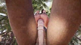 Lara Croft's caboose looks like a immense ass-pipe after she got penetrated. THREE DIMENSIONAL Manga porn Game Toon