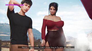 Cheating Wife gets a BBC while her Husband repair the Car (Animation)