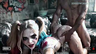 Kinky Harley Quinn Covered with Hot Cum (Realistic Sexgame) Ultra Quality
