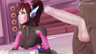 Petite D-VA Karaoke Night with a Huge Cock (3D Sexgame) 60 Fps