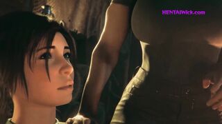 Lara Croft Destroyed by Monster Cock (3D Futa Anime)