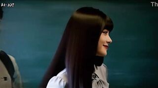 AI Generated: Cool Long Black Hair Hottie Gets down on all fours and Inhales My Pipe Insanely in Classroom... Then Gets Plumbed Stiffer LOOK