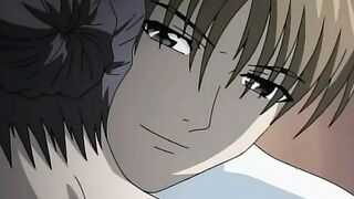 Busty anime milf is tied up and has her big tits fucked