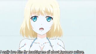 Married in the Boonies 3 - Busty russian hentai wife masturbates both holes with kitchen i