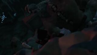 The Borders of the Tomb Raider (complete) - Lara Croft gets impaled by huge troll cocks