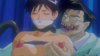Plant monster feeds on the love juices of young female slaves
