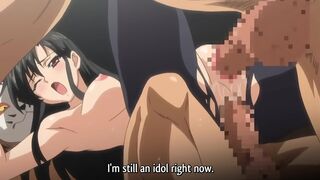 Gangbang Club 4 - Hentai teenie watches while her friend is gangbanged in all holes