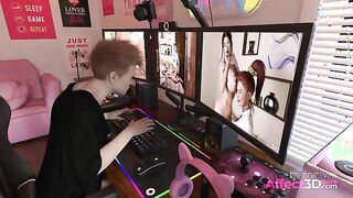 (preview) Futanari gamer fucks sexy 3D Wonder Woman