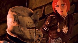 Leisure Time - Leilana from Dragon Age is tied up, gagged, and gangbanged in prison