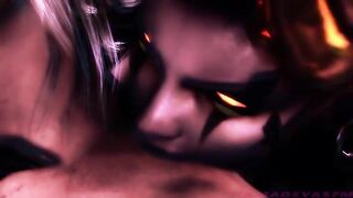 Wild Hunt Alternative Ending - Futa Succubus Kerrigan pile drivers Ciri's pussy