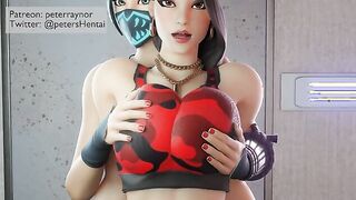 Fortnite Red Jade and Ruby in futanari ass fucking